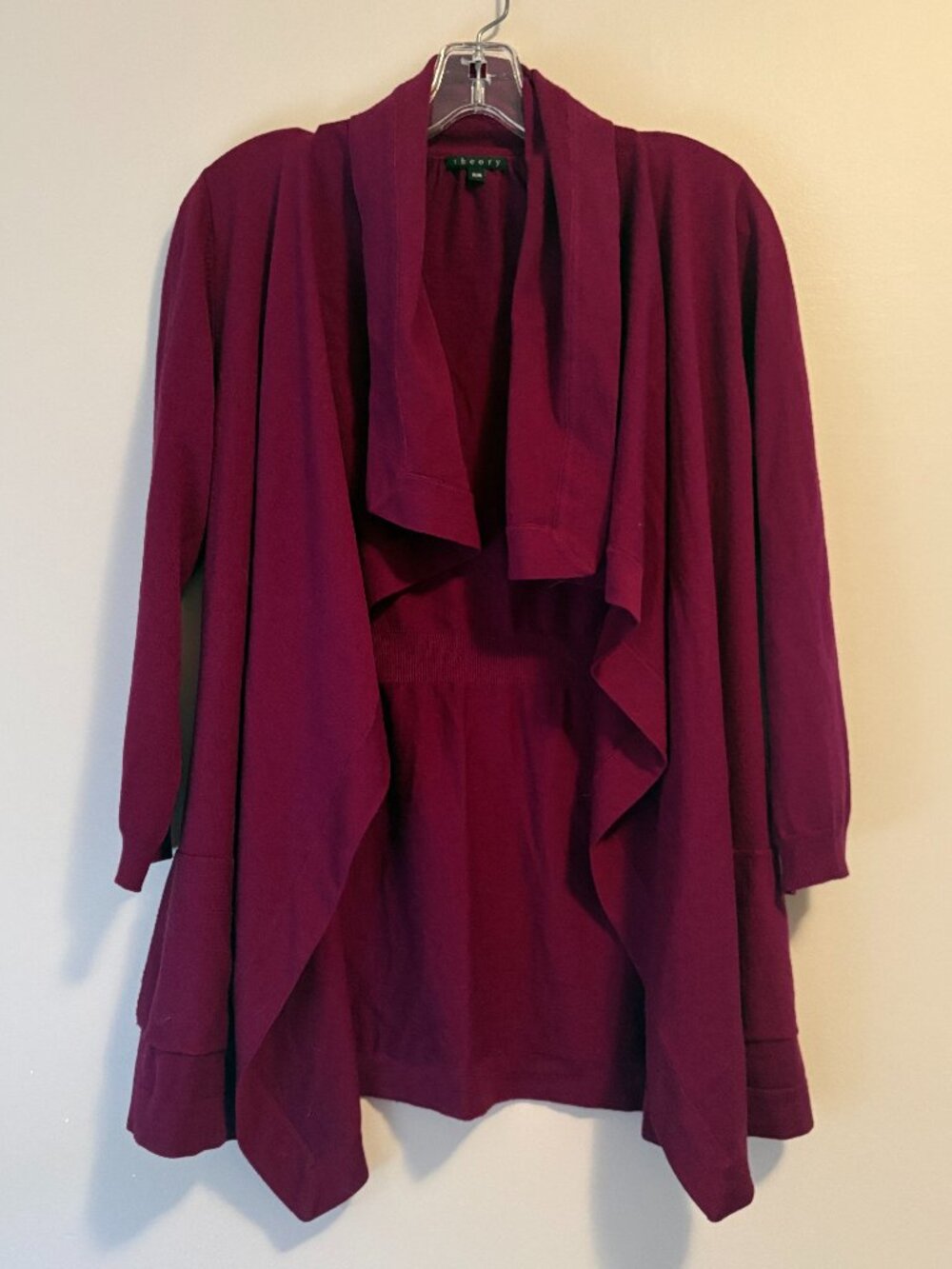 Theory Maritza B New Steady Wool Cardigan Sweater Medium M